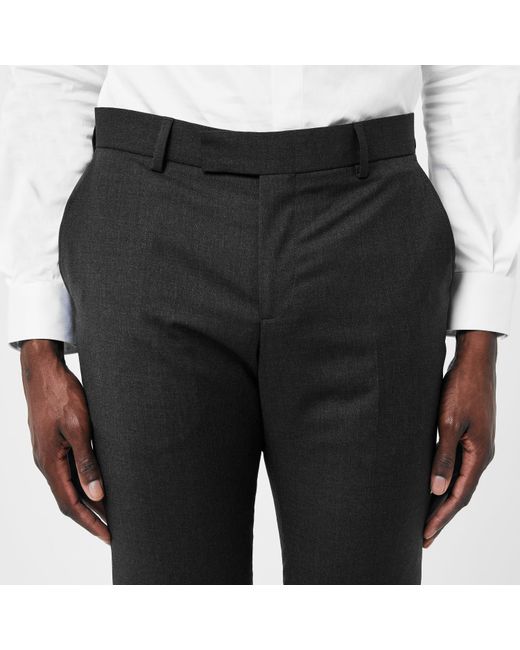 Without Prejudice Black Kilburn Slim Fit Suit Trousers for men