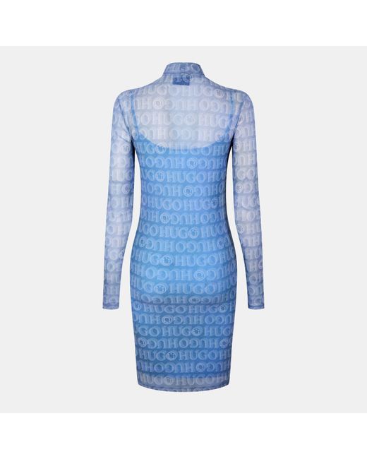 HUGO Blue Mini Noella Dress