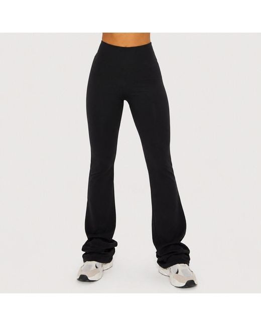 I Saw It First Black Jersey Flared Trouser