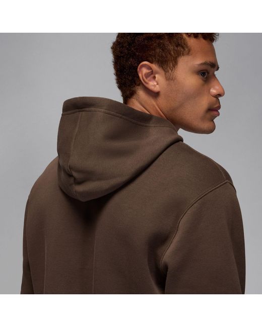 Nike Brown Essential Fleece Pullover Hoodie for men