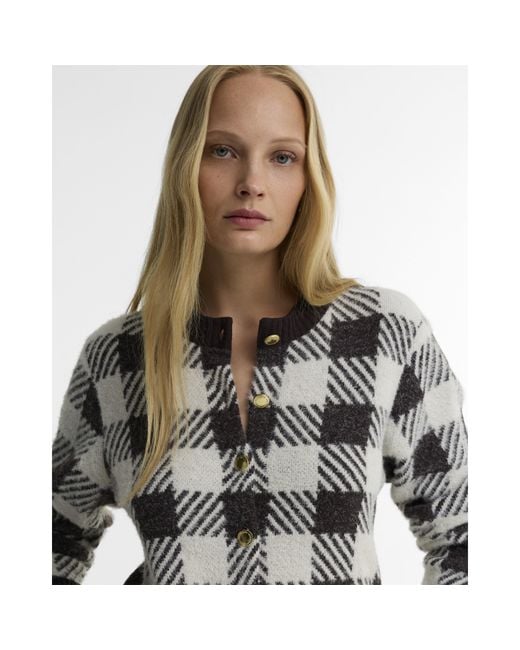 Barbour Gray B.Int Halina Knt Car Ld64