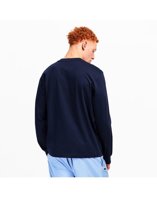 Lacoste Blue Long Sleeve T-Shirt for men