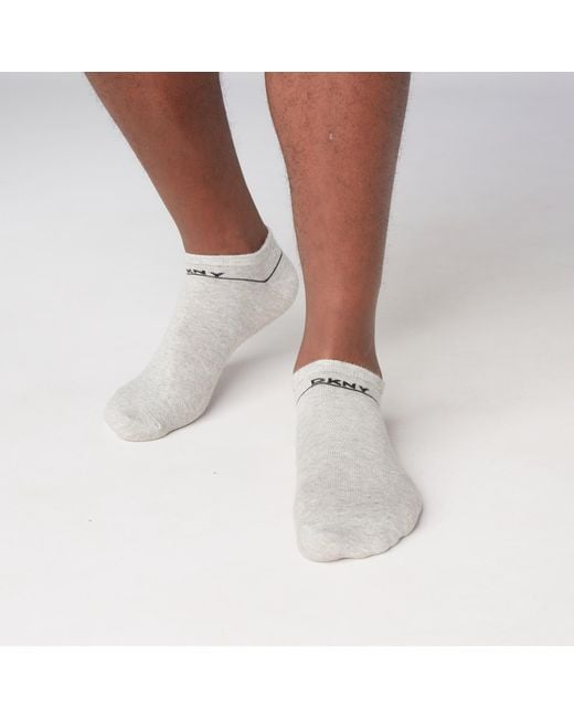DKNY Black 6 Pack Trainer Liners Jefferson for men