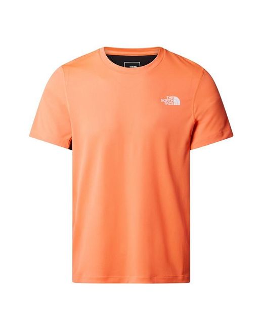 The North Face Orange Lb Ss Tee Sn43 for men