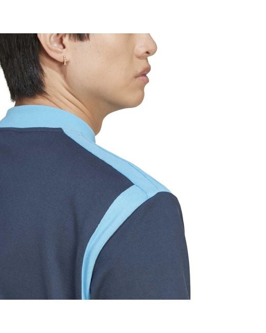Adidas Blue Cycling Long Sleeve T-Shirt for men