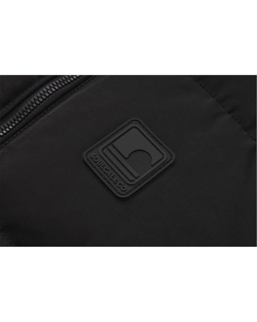 SoulCal & Co California Black 2 Zip Gilet for men