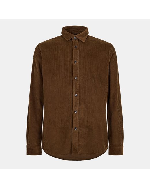 Peter Werth Brown Long Sleeve Plain Shirt for men