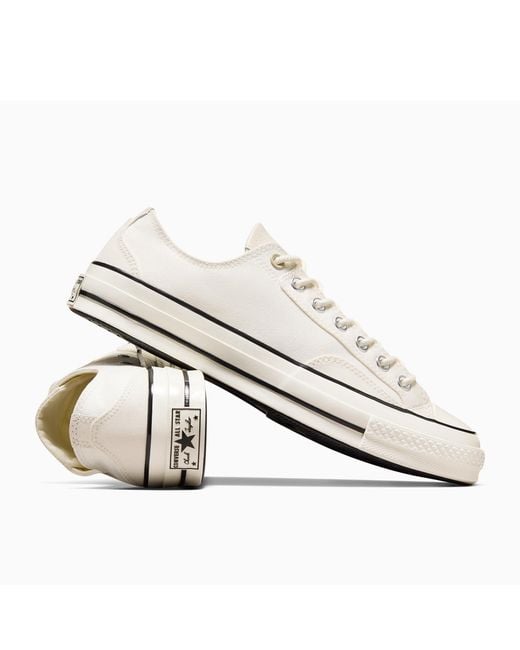 Converse White Adults Chuck 70 Canvas And Leather Trainers