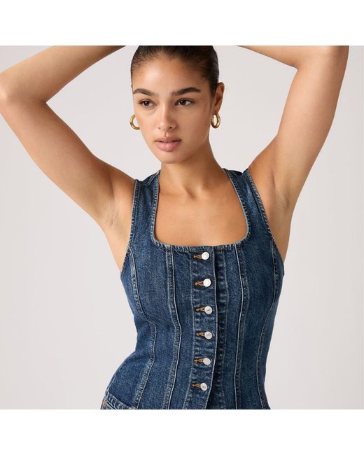 Levi's Blue Sculpted Top