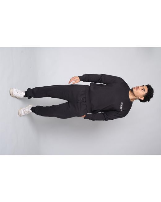 TELA CRUZ Black Studio Crew Sweatshirt for men