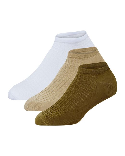 DKNY Green 3 Pack Trainer Liners Leif for men