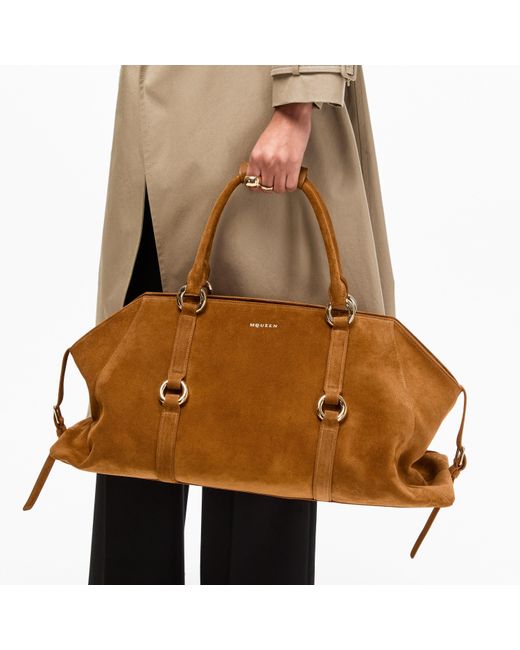 McQueen Brown Adults Alex Farringdon Top Handle Bag