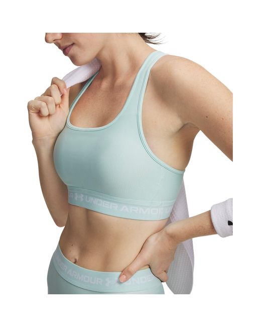 Under Armour Blue Crossback Medium Impact Sports Bra