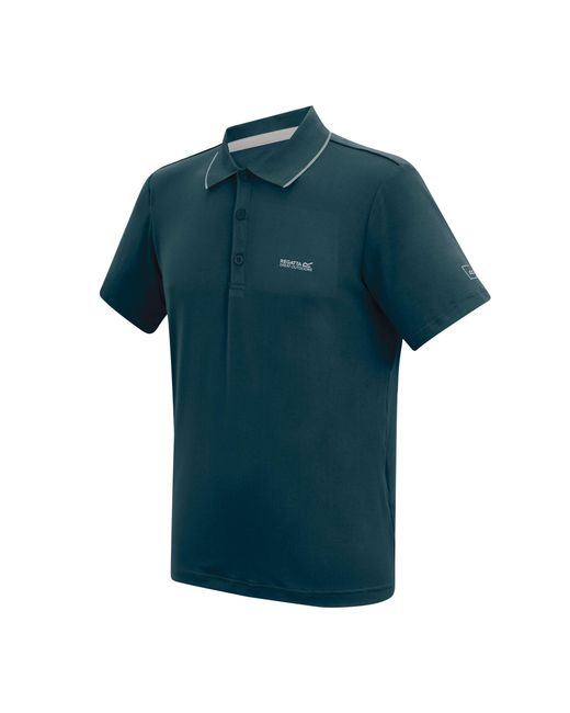 Regatta Blue Maverik Stretch Upf 50+ Polo Shirt for men