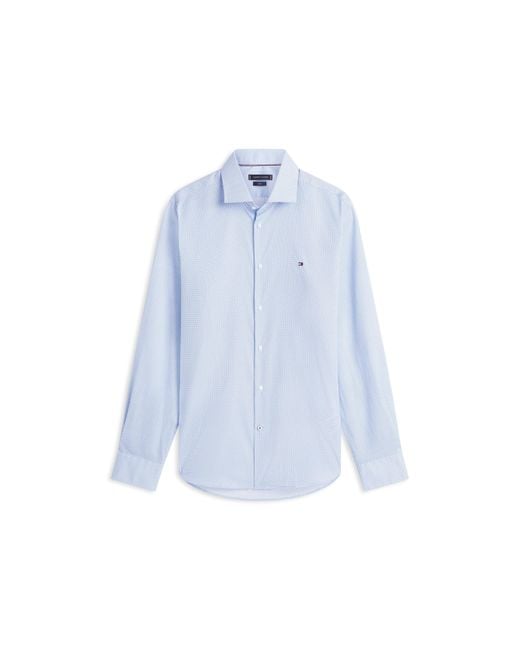 Tommy Hilfiger Blue Long Sleeve Patterned Shirt for men
