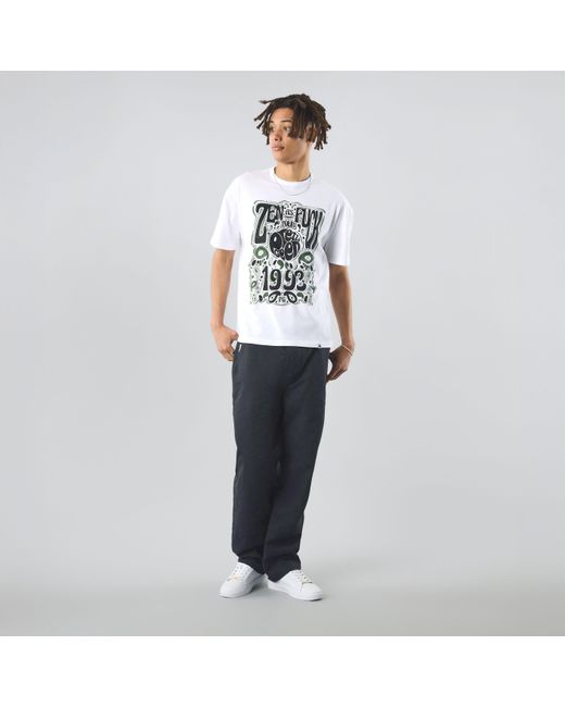 Pretty Green White Zen Tour Graphic Regular Fit T-Shirt for men