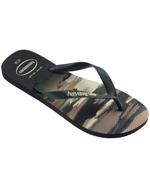 Havaianas Green Top Camu Flip Flops for men