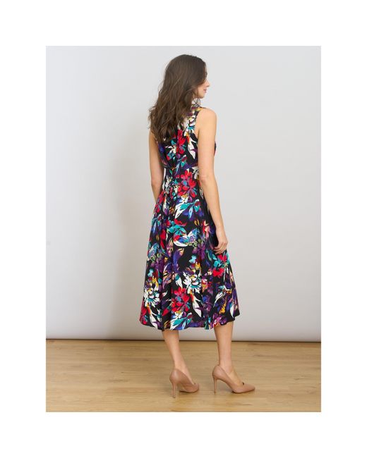 Gina Bacconi Blue Dani Mult-Colour Floral Dress