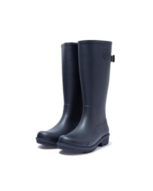 Fitflop Blue Wonderwelly Tall Wellington Boots