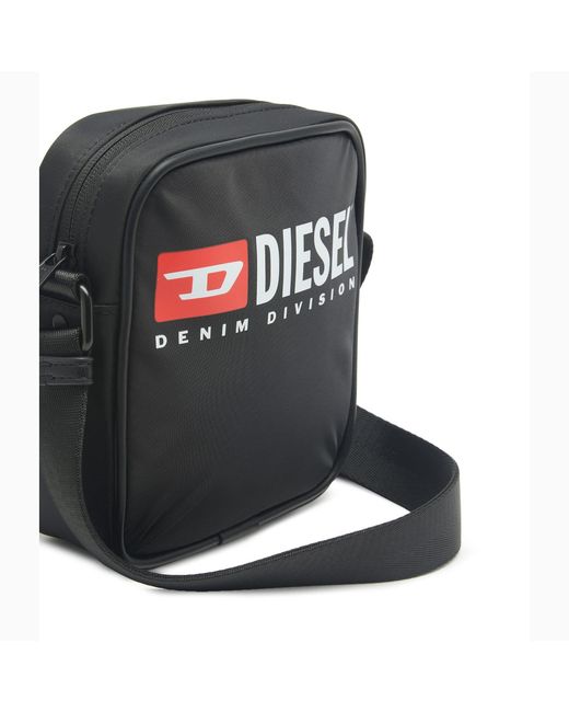 DIESEL Black Rinkee Logo Print Crossbody Bag for men
