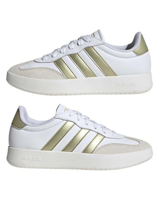 Adidas White Barreda Low-Top Trainers for men
