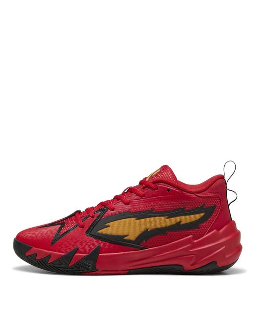 PUMA Red Scoot Zeros Retro Basketball Trainers for men