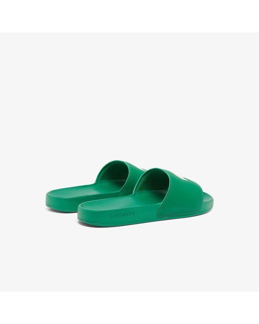 Lacoste Green Serve Pool Slides for men