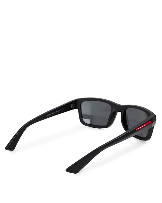 Prada Black 0Ps B10S Rectangle Sunglasses for men