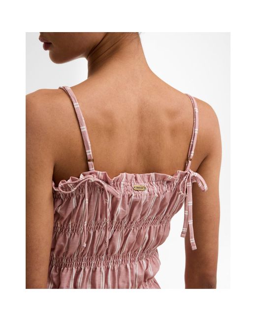 Barbour Pink Peplum Top