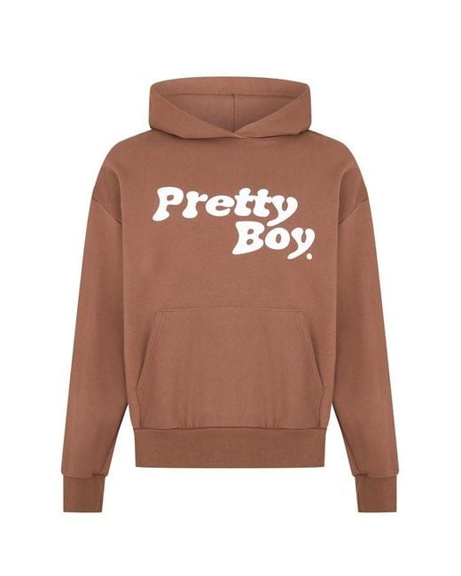 PRETTY BOY UGLY WORLD Brown The Bubble Hoodie for men