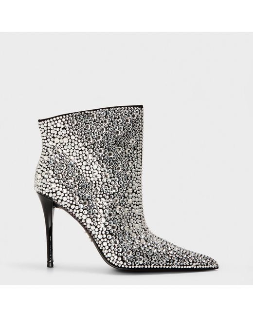 Steve Madden Gray Sentinel R Ankle Heeled Boots