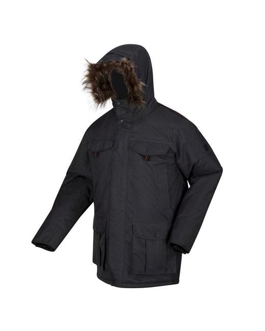 Regatta Black Aarav Waterproof Jacket Puffer for men