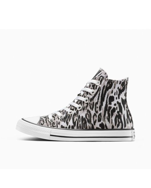 Converse Blue Chuck Taylor All Star Leo Canvas High-Top Trainers