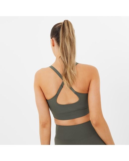 Usa Pro Green Up Seamless Adjustable Sports Bra