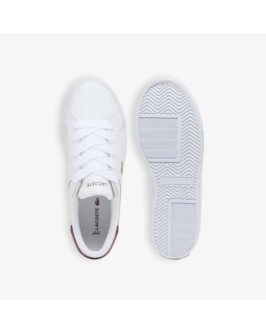 Lacoste White Ziane Platform Trainers