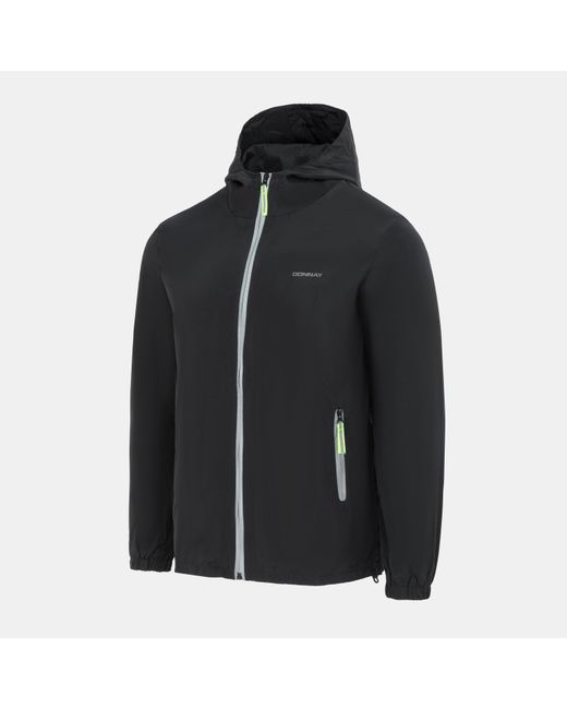 Donnay Black Lightweight Waterproof Windbreaker for men