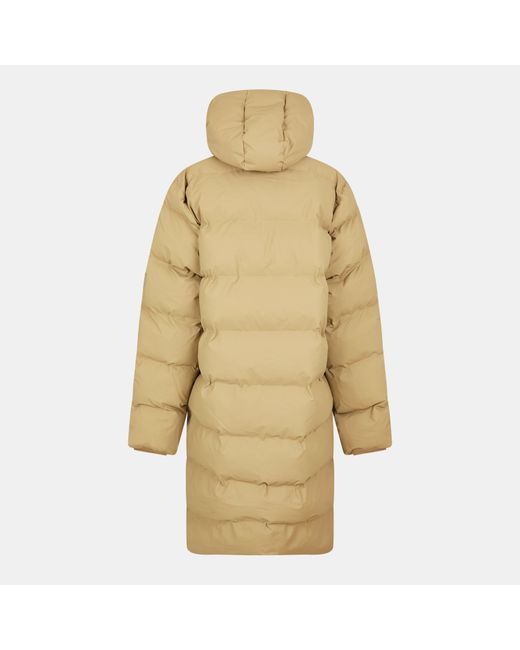Rains Natural Long Puffer Jacket