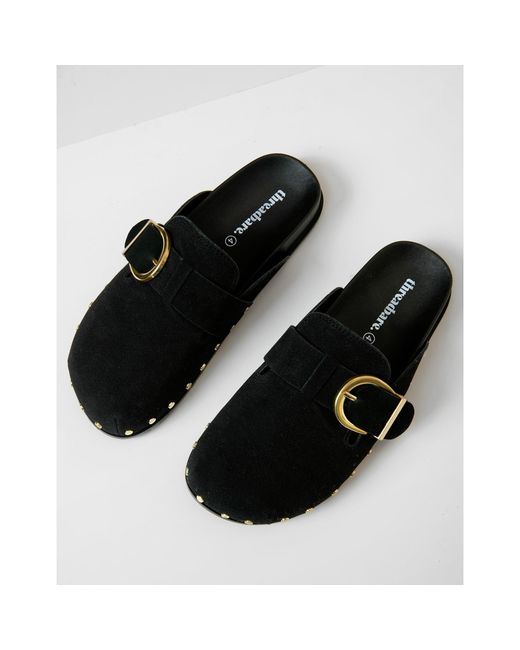 Threadbare Black Tb Urbania Mule Slippers