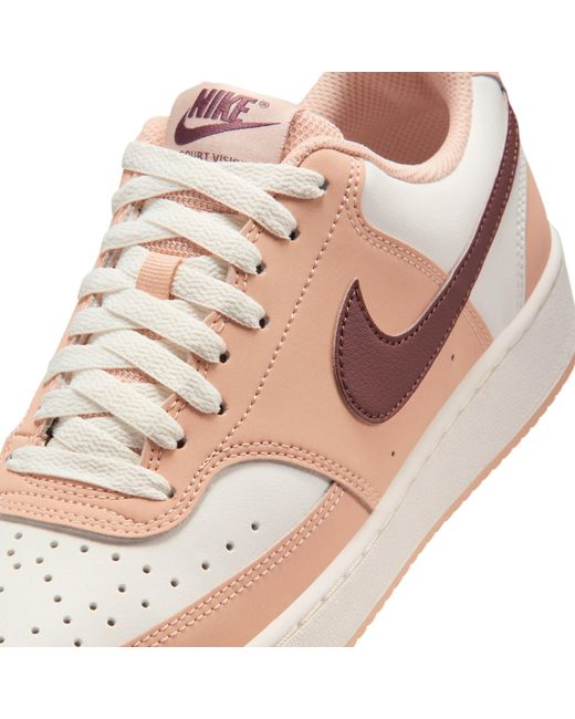 Nike Pink Court Vision Low Next Nature Trainers