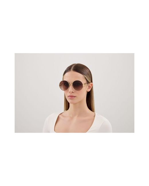Chloé Brown Ch0329S Icon Round Sunglasses