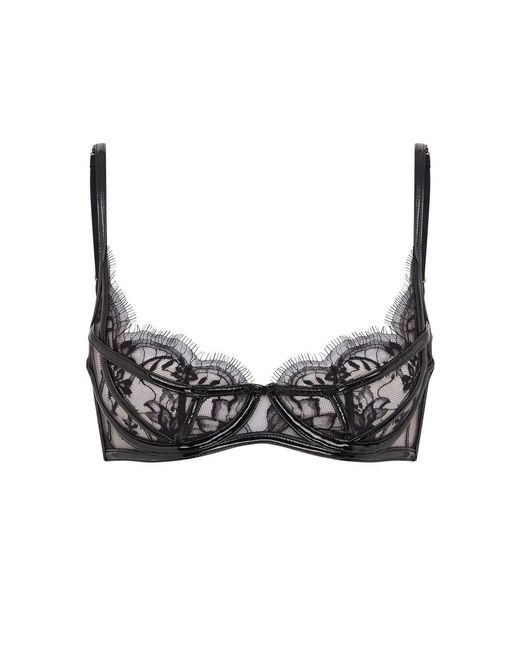 Agent Provocateur Black Alyss Plunge Underwired Bra