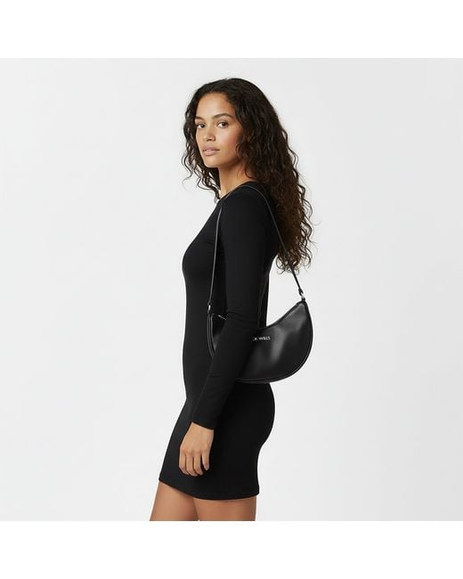 Jack Wills Black Structured Shoulder Ladies Bag