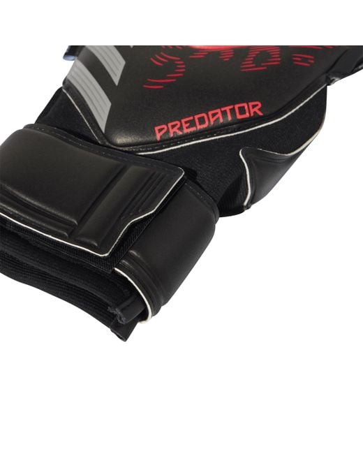 Adidas White Predator Match Fingersave Goalkeeper Gloves Adults