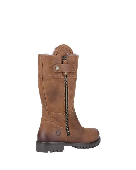 Cotswold Brown Bushcombe Flat Ankle Boot