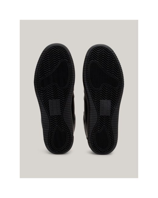 Tommy Hilfiger Black Essential Retro Basketball Trainers