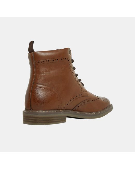 Deakins Brown Deaks Trigger Brogue Boots for men