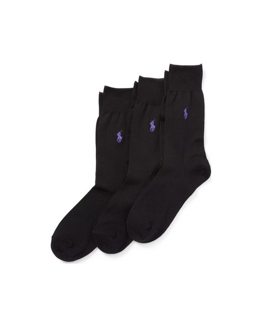 Polo Ralph Lauren Blue 3 Pack Crew Socks for men