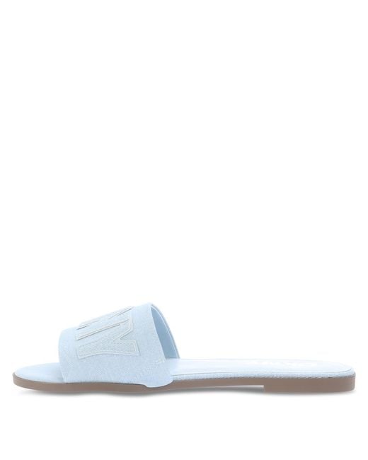 DKNY Blue Willow Flat Sliders