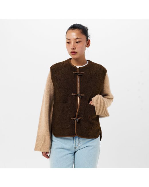 Threadbare Brown Tb Itoje Lightweight Quilted Gilet