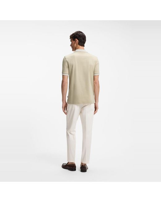 Boss Natural Short Sleeve Polo Shirt for men